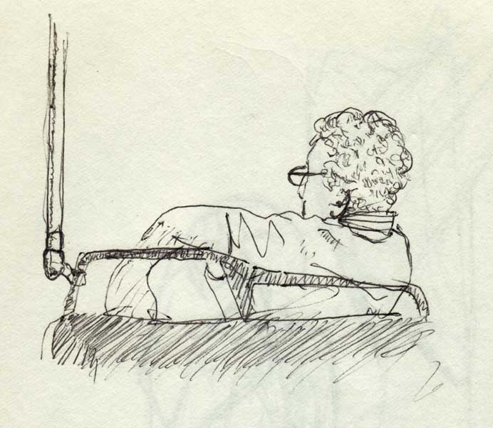 sketch:bus passanger